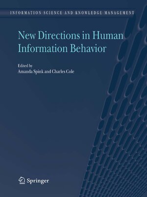 cover image of New Directions in Human Information Behavior